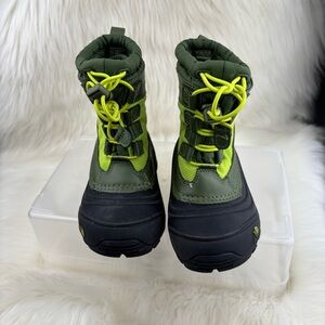 The North Face Kids Green and Black Winter Boots